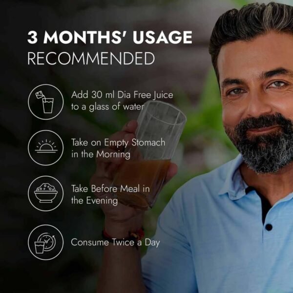 Kapiva Dia Free Juice – Clinically Proven Diabetic Care (1L x 2 Bottles) - Image 5