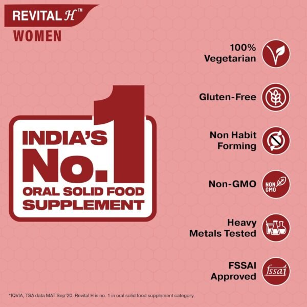 Revital H for Woman 30 Capsules Pack of 2 - Image 7
