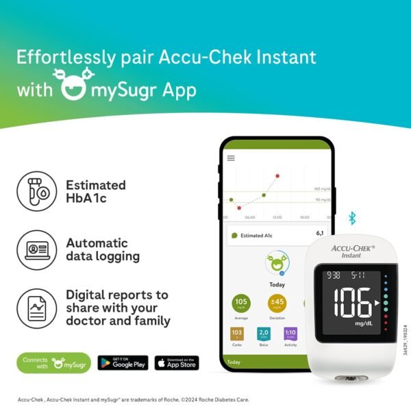 Accu-Chek Instant Bluetooth Glucometer Kit - Image 4