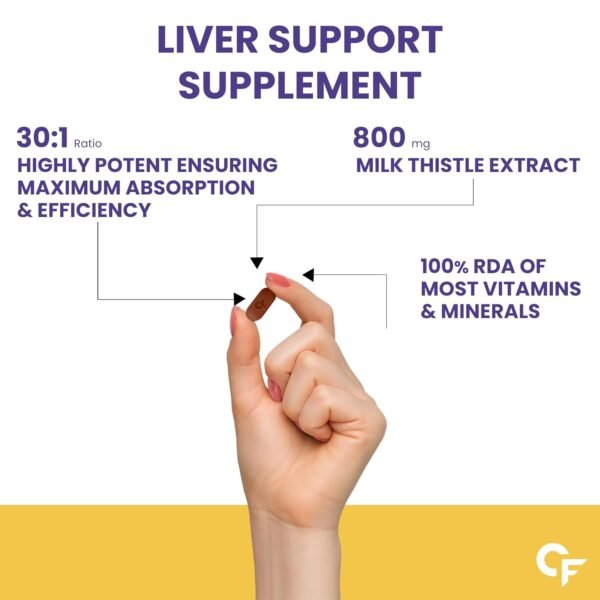 Carbamide Forte Liver Detox Supplement (120 Vegan Tablets) - Image 3