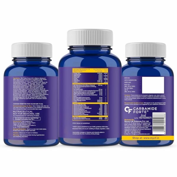 Carbamide Forte Liver Detox Supplement (120 Vegan Tablets) - Image 7