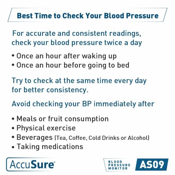 AccuSure AS09 Digital Blood Pressure Monitor - Image 3