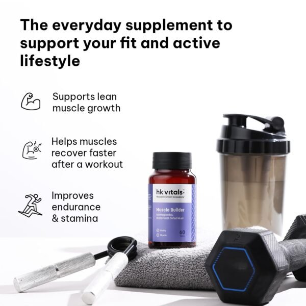 HealthKart HK Vitals Muscle Builder (60 Tablets) - Image 5