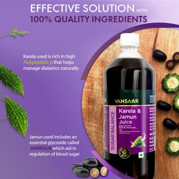 Vansaar Karela & Jamun Juice Review – 1L | Natural Blood Sugar Support - Image 3