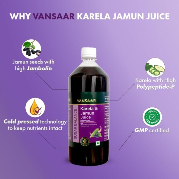 Vansaar Karela & Jamun Juice Review – 1L | Natural Blood Sugar Support - Image 4
