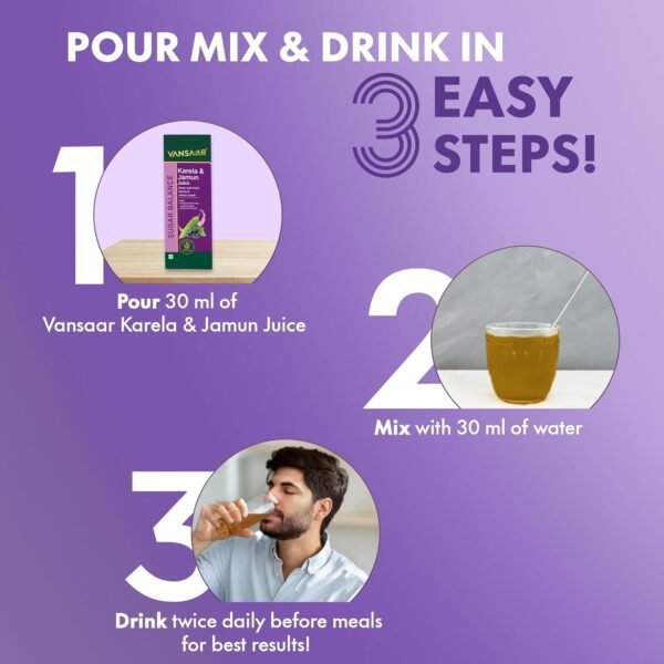 Vansaar Karela & Jamun Juice Review – 1L | Natural Blood Sugar Support - Image 5