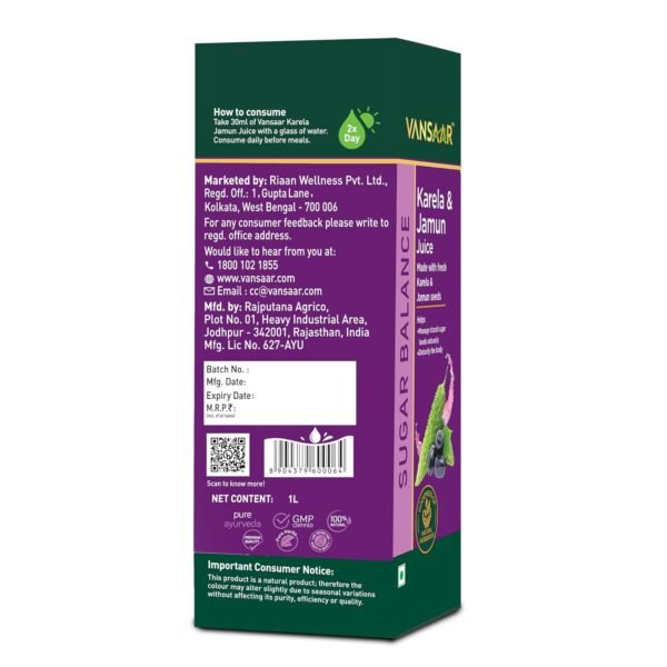 Vansaar Karela & Jamun Juice Review – 1L | Natural Blood Sugar Support - Image 6