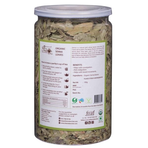 The Indian Chai Organic Senna Tea Review – 100g Loose Leaves - Image 4