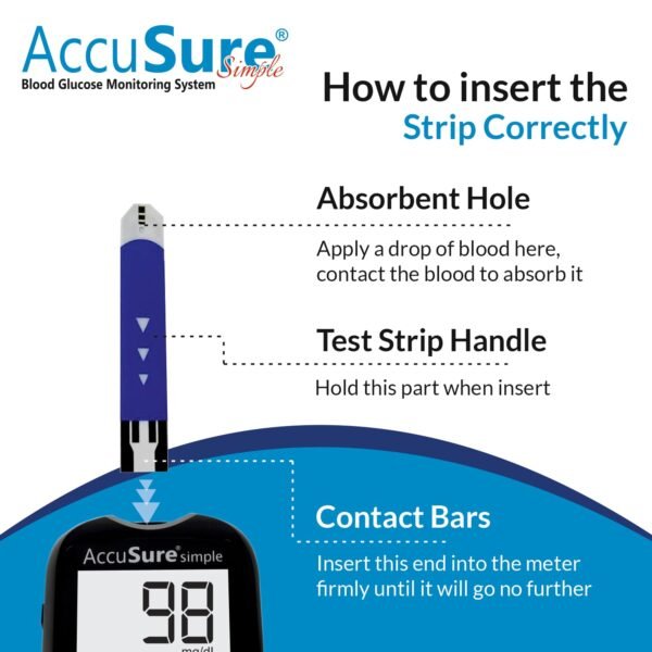 AccuSure Simple Digital Glucometer Kit Review – 25 Strips, 10 Lancets Included | Accurate Blood Sugar Testing Machine - Image 5