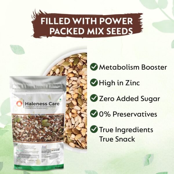 Premium Mixed Seeds for Eating 4-in-1 Blend of Chia, Pumpkin, Flax, and Sunflower - Image 6