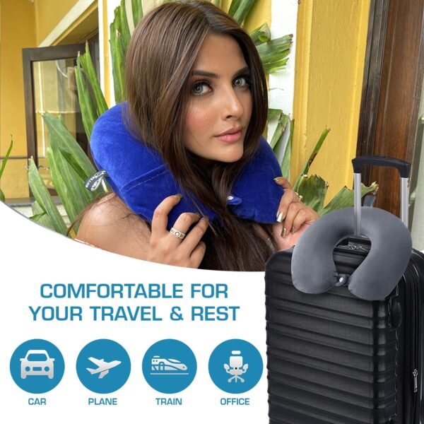 Billebon Premium Neck Pillow Review – Travel Pillow (Grey) - Image 3