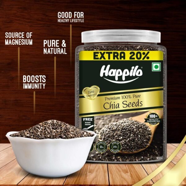 Happilo Premium Raw Authentic Chia Seeds - Image 5