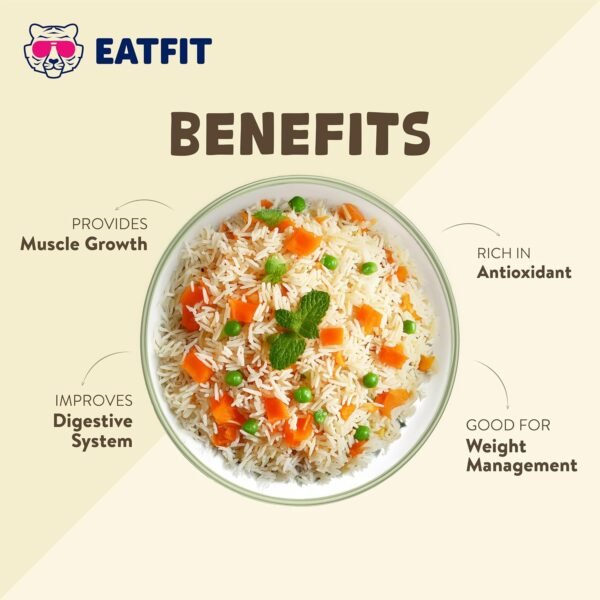 Eat fit High Protein Rice - Low GI Sugar Free - Diabetic Safe - Image 4