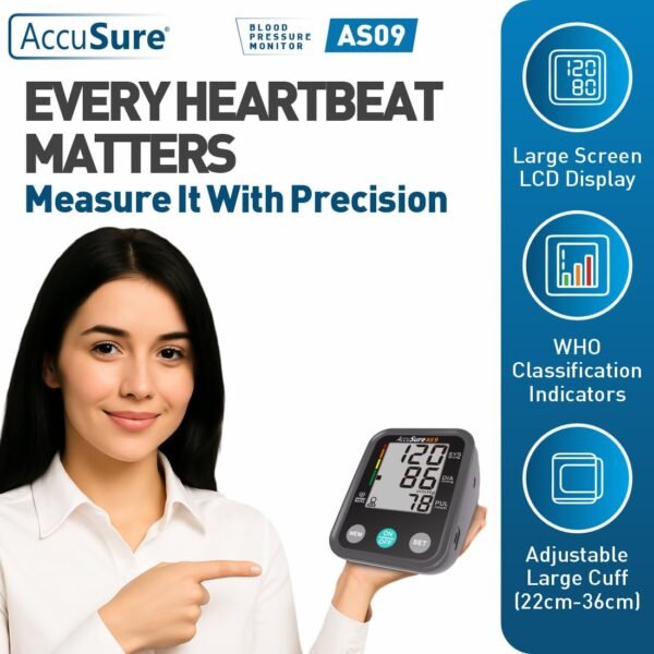 AccuSure AS09 Digital Blood Pressure Monitor - Image 2
