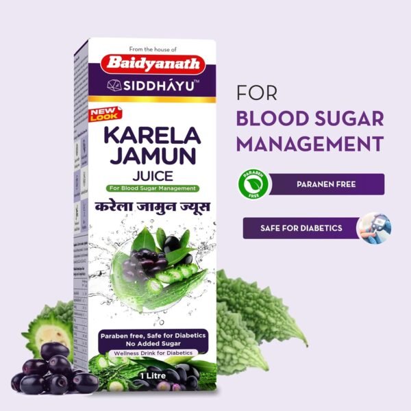 Baidyanath Asli Ayurved Karela Jamun Juice - Image 2