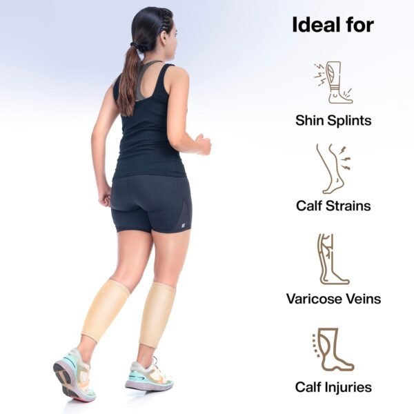 Calf Compression Sleeves - Shin Splint & Muscle Pain Relief for Running/Gym - Image 2