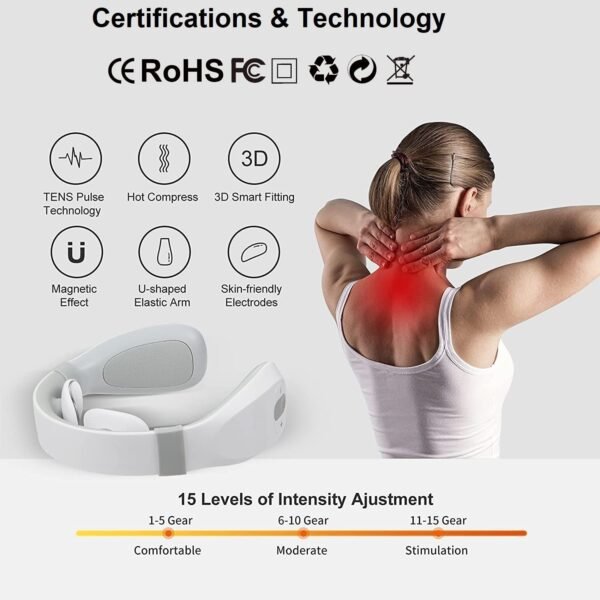 HOUZAIDE Electric Pulse Neck Massager - Image 2