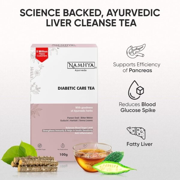 Namhya Diabetic Care Tea (100g) | Herbal Support for Blood Sugar Management - Image 2