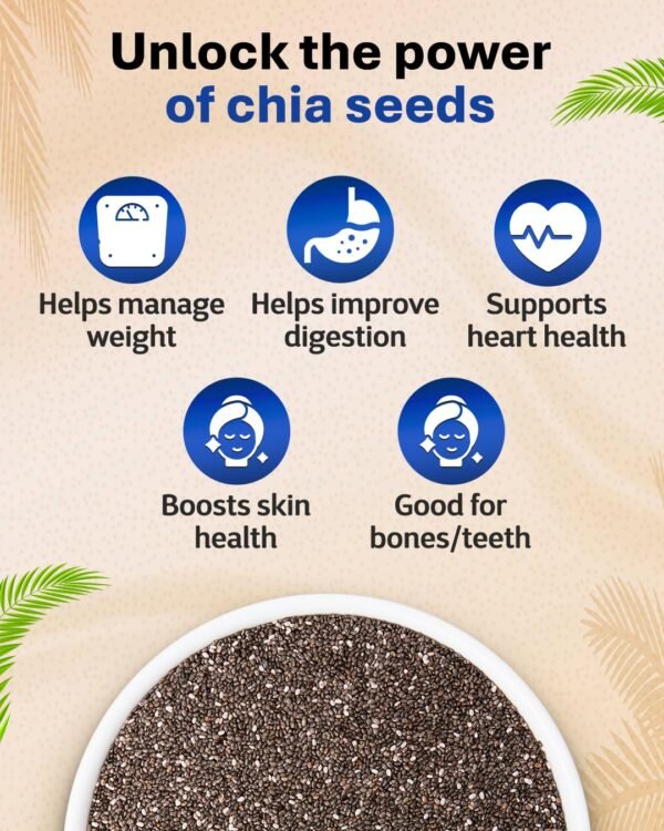True Elements Chia Seeds 1kg (500g x 2) | Buy 1 Get 1 Free! - Image 2