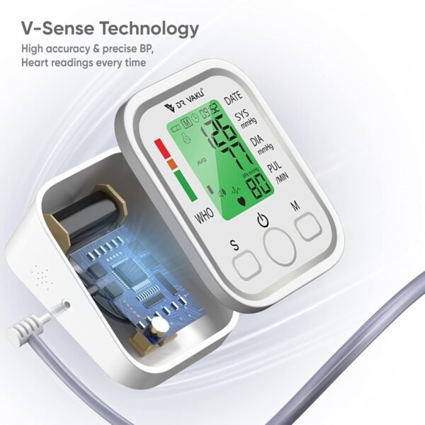 DR VAKU® BP Monitor Fully Automatic Blood Pressure Machine to Check Digital AccurateThe DR VAKU® Fully Automatic Blood Pressure Monitor - Image 2