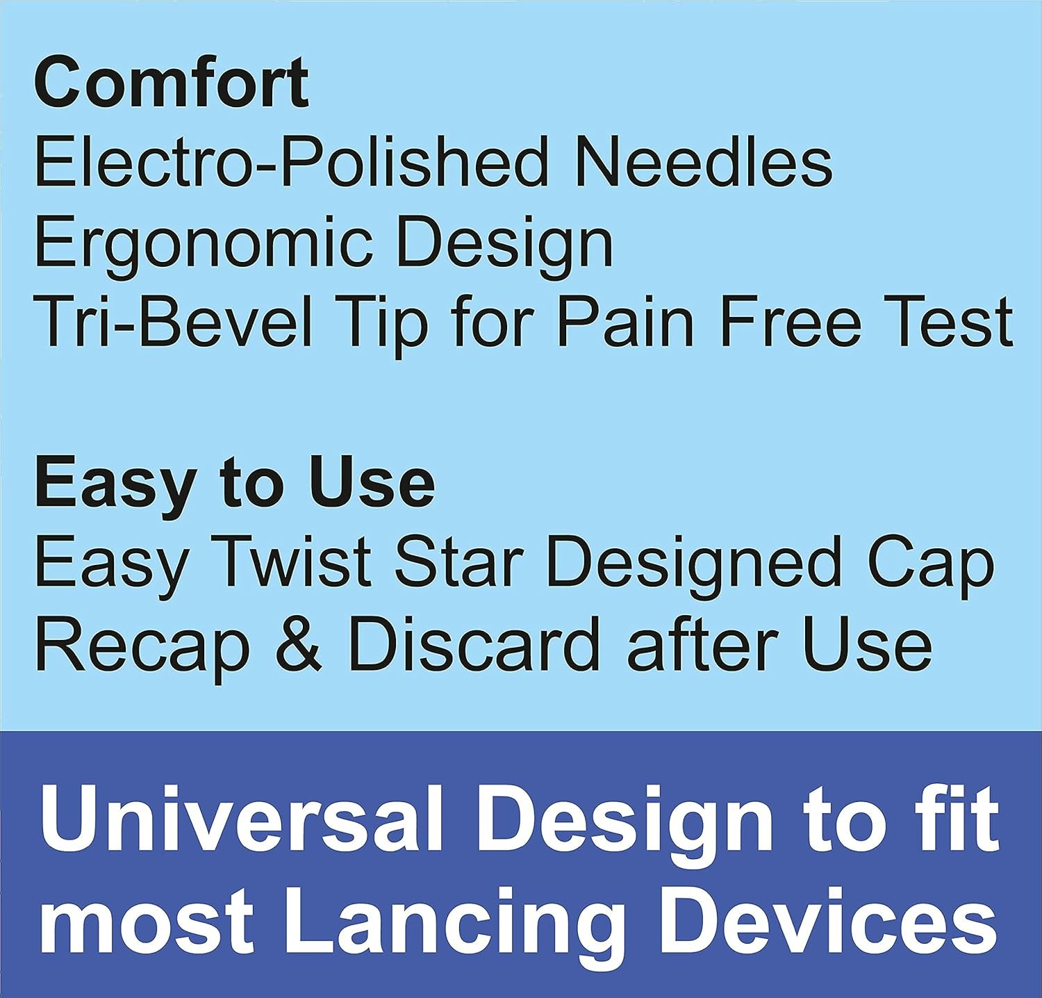Control D Institution/Hospital Pack 1000 Glucometer Lancets,Blue - Image 4
