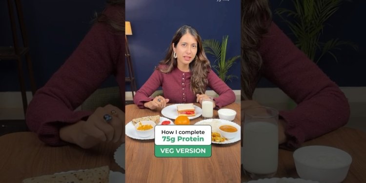 Vegetarian Diet Plan with 75 gms Protein #whatieatinaday