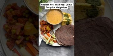 I replaced roti with this and lost 5kg in 1 month. #weightloss #millets #lunchideas #dinner #lunch