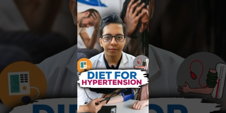 Diet For Hypertension(High Blood Pressure) | Dt.Bhawesh | #diettubeindia #dietitian #shorts