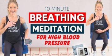 10 minute breathing meditation for high blood pressure (REALLY WORKS)
