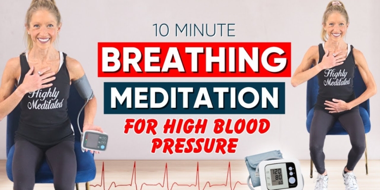 10 minute breathing meditation for high blood pressure (REALLY WORKS)