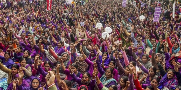 ASHA workers protest in Kolkata for ₹15,000 monthly honorarium, other benefits