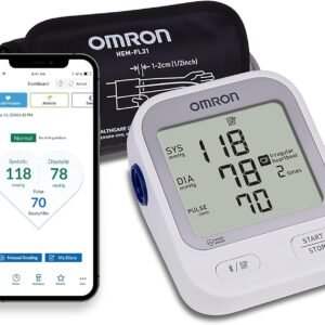 OMRON Silver Blood Pressure Monitor for Home Use & Upper Arm Blood Pressure Cuff - #1 Doctor & Pharmacist Recommended Brand - Clinically Validated - Connect App