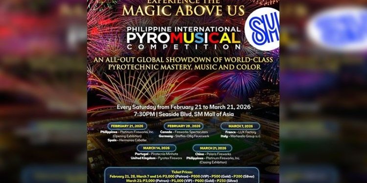 Philippine International Pyromusical Competition 2026 delivers bigger, maxed out experience at SM MOA