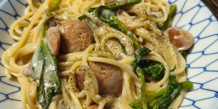 Recipe: Delicious pasta using leftover kangkong