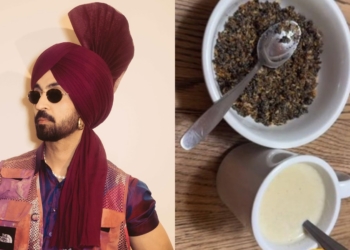 diljit has besan ka sheera during winter