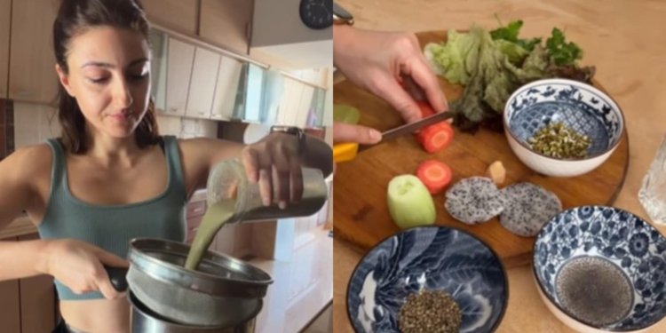 Soha Ali Khan shares her morning green juice