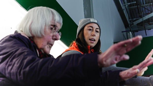 Two women actively moving.