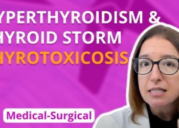 Hyperthyroidism & Thyroid Storm (Thyrotoxicosis) - Medical-Surgical - Endocrine | @LevelUpRN