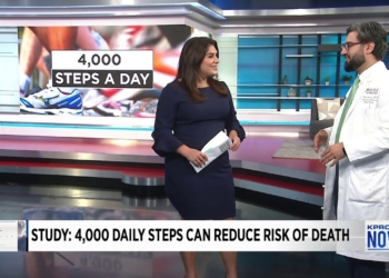 How much are you walking? A new study says 4,000 steps a day can reduce risk of death