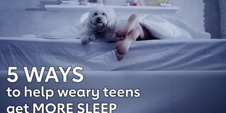 Tips to help weary teens get a good night’s sleep
