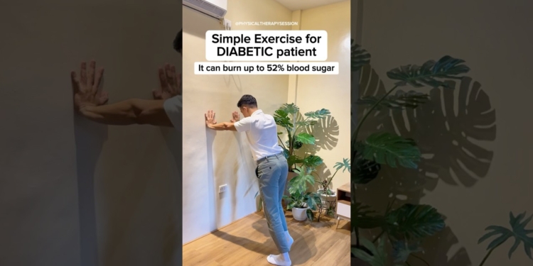 Simple exercise for DIABETIC PATIENT! #diabetes #diabetic #diabeticcare