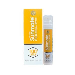 Sunmate Max Aqua Gel Sunscreen With SPF 100+ And PA++++ | For all Skin Types I Oil Free, Non-Greasy, No Sweat, No White Cast, Non Comedogenic Prevents Suntan, Sunburn And Pigmentation | 50 GM