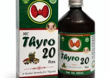 Thyro-20 Ras for Thyroid Support | Ayurvedic Herbal Remedy for Hypothyroidism & Hyperthyroidism | Maharishi Charak Ayurvedic Aushdhalya | 500 ml