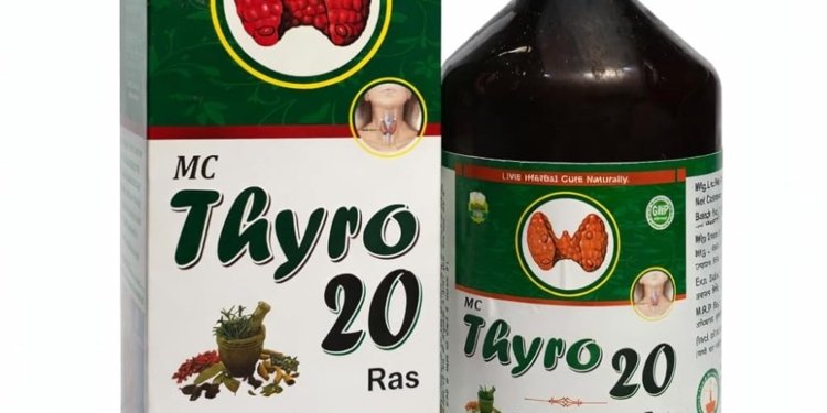 Thyro-20 Ras for Thyroid Support | Ayurvedic Herbal Remedy for Hypothyroidism & Hyperthyroidism | Maharishi Charak Ayurvedic Aushdhalya | 500 ml