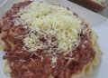 Another twist: Corned Beef Spaghetti with banana ketchup and condensada