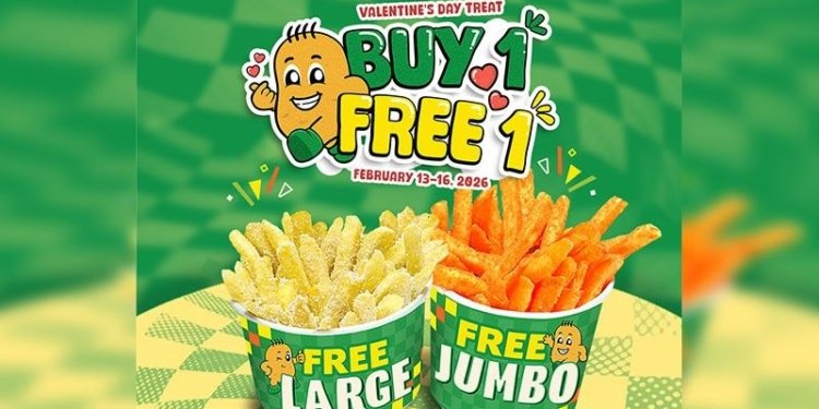 Celebrate Valentineâs with âDouble the Fries: Buy 1, Get 1â at Potato Corner