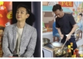 HK actor Oscar Leung seen cooking fried rice at a food court in KL