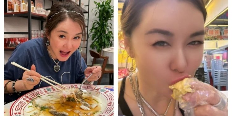 HK actress Sheila Chan enjoys durian, otak-otak & more during 5-day M'sian trip