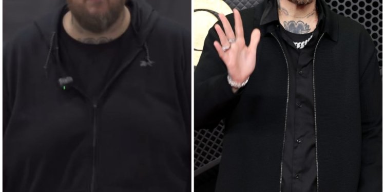 Jelly Roll shows off 136kg weight loss at 2026 Grammys