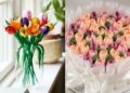 LEGO flowers and bouquet cakes: Valentine